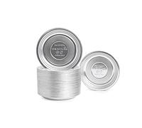 Contital Piatti Monouso Dessert in Alluminio, tondi - 50 pezzi - Ideali per picnic, barbecue, feste, pranzi e cene