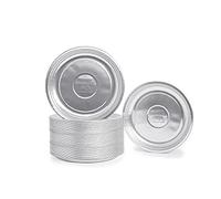 CONTITAL Piatti Monouso Piani in Alluminio, tondi - 25 pezzi - Ideali per picnic, barbecue, feste, pranzi e cene