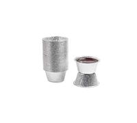 CONTITAL Pirottini in Alluminio C1G, Vaschette monouso circolari, Linea Professionale - 100 pezzi - stampi Ideali per dolci, muffin, cupcake, tortini