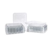 CONTITAL PL223600 | Coperchi in PET per Contenitori in Alluminio | Coperchi in PET Sigillanti, Durevoli e Riutilizzabili | 25 Pezzi