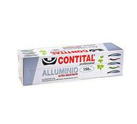 CONTITAL Rotolo Alluminio Professionale per Alimenti con astuccio, larghezza 33 cm, 150 metri