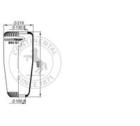 CONTITECH AIR SPRING 882 N1 Soffietto, Sospensione pneumatica