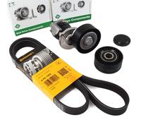 CONTITECH Cinghia A V + INA Tensionatore Rullo Per AUDI A4 A5 A6 2.0 TDI