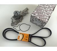 Contitech Cinghia Scanalata + Geba Germania Pompa Acqua Mercedes Vito Viano W639