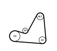 CONTITECH CT748K6 Kit cinghia di distribuzione per OPEL Corsa B Schrägheck (S93)