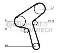 CONTITECH CT843 Cinghia dentata per NISSAN Serena (C23) VANETTE Kasten (C22)
