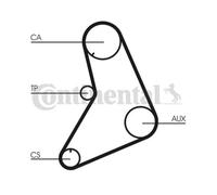 ContiTech Kit Cinghia Distribuzione Set - Ricambio N. : CT685K1 - 119 Denti - OE