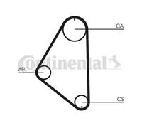 ContiTech Pompa Acqua & Kit Cinghia Distribuzione (Motore,Cooling) - CT558WP1
