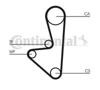 ContiTech Pompa Acqua & Kit Cinghia Distribuzione (Motore,Cooling) - CT607WP2