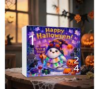 Conto alla rovescia di Halloween a tema fantasma, calendario di Halloween, conto alla rovescia | Ornamento acrilico 2D decorazione per le vacanze per ragazzi ragazze adulti albero festa
