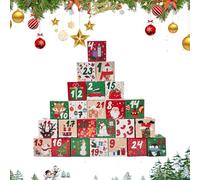 Conto alla rovescia di Natale - Organizzatore di stoccaggio di 9,25 pollici, contenitore per vacanze vuote per giocattoli, caramelle, regalo, del festival, attività, raduno familiar