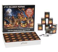 Conto alla rovescia fino a Halloween Puzzle - Puzzle Halloween Nightmare Simple Sections - 1000 pezzi - 24 sezioni da completare - Calendario dell'Avvento 2025