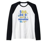 Conto alla rovescia per Festeggiare i 100 Giorni di Laurea Maglia con Maniche Raglan