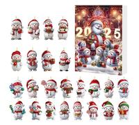 Conto alla rovescia per Natale, 10.24x7.09x1.18in 24 giorni COUNT NATALE COUT DOUT 2D ACRILICO, ORNAGGIO DI ALLE DI SPEGNO DI SPEGGIA