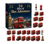 Conto alla rovescia per Natale Calendario 2D Acrilico Mini Ornamenti da | Modelli di veicoli Puntelli per feste per finestra albero parete mensola casa ufficio ingresso partito
