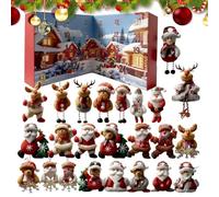 Conto Alla Rovescia Per Natale - Calendario Festivo Da 8 Pollici, Ornamento Festivo In Peluche, Design A Bambola Morbida Per Bambini E Amanti Degli Animali, Ideale Per Decorare E Il Conto Alla Ro