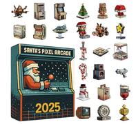 Conto Alla Rovescia Per Natale - Decorazione Acrilica Retrò 2D | Ornamento Calendario Babbo Natale 24 Giorni,Per Bambini Adolescenti Adulti Festività Stagionale Halloween Ringraziamento Pasqua