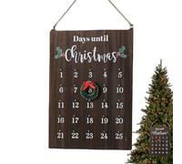 Conto alla Rovescia per Natale Pannello a Parete - Decorazione stagionale 25 giorni,Pannello calendari 'Avvento,Per Famiglia Amici Vicini Classe Soggiorno Camera Da Ufficio Dormitorio Parete