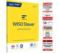 Conto di risparmio fiscale WISO Tax 2023, Mac, Start e Plus, per browser, Windows, Mac, smartphone e tablet|Confezione standard