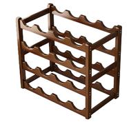 CONTOPER DEL RACK-VIN - Porta legno da 20 bottiglie per l'armadio | Soluzione di archiviazione multiuso Scaffale impilabile a 4 livelli per bar, pranzo o bancone | Organizzatore di bottiglie, STA