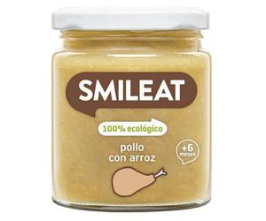 Contorno Smileat di pollo con riso e verdure all'olio extravergine di oliva, 6M+, BIO, 230 g
