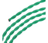 Contorto Tessuto Rivestito Filo 2 Anima 18AWG 10m/32.8ft,Scuro Verde