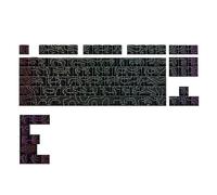 Contour 4.0 PBT Translucent Mechanical Keyboard Keycap Set - 97 Keys with Side Engraving for Gaming on Magn Brand Computers