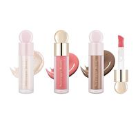 Contour+ highlighter+ Fard per il viso con pennello per il viso, blush liquido, Illuminante Viso liquido highlighter Liquid Contour