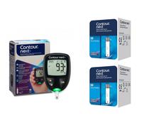 CONTOUR™NEXT - Kit per misurazione glicemia + 100 Contour Next Strisce reattive
