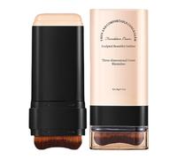 Contour Stick | 20g Natural Foundation Face Stick With Built-In Brush | Lightweight Creamy Finish For Nose, Cheeks, Forehead | Brightening, Even Skin Tone Makeup Tool For Daily Use, Office, Mother’s D