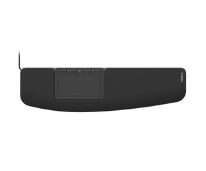 Contour Touch - Ergonomic Centered Touchpad with Wrist Rest and 4 Programmable B