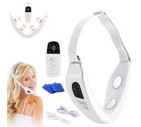 Contourflex 4-in-1 Massager for Face, Reviona Contourflex 4-in-1 Massager, 5 Nursing Modes & 15 Levels of Intensity &180° Foldable, Tightens Jawline (White)