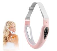 Contourflex 4-in-1 Massager, Reviona Facial Sculpting Device, With 5 Modes, 15 Adjustable Intensities, Tightens Jawline, Tightens Jawline, Reduces Sagging Skin (Pink)
