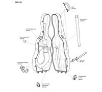 Contrabbasso - Astuccio Per Contrabbasso Idea Mammut - Rotelle Girevoli (396....