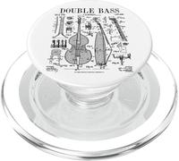 Contrabbasso Bassista Strumento Musicale Vintage Brevetto PopSockets PopGrip per MagSafe