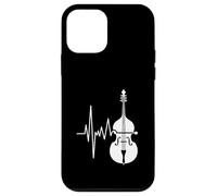Contrabbasso Battito cardiaco ECG Verticale Bassista Amore Custodia per iPhone 12 mini