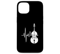 Contrabbasso Battito cardiaco ECG Verticale Bassista Amore Custodia per iPhone 13