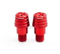 EVO-tech Contrappesi bilancieri manubrio per FZ1 Fazer 2006-2009 Rosso