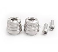 Contrappesi bilancieri manubrio Evotech silver R3 2015 2016 2017 2018