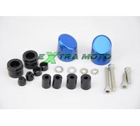Contrappesi bilancieri stabilizzatori manubrio moto scooter BLU ergal CNC 09