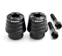 Contrappesi Manubrio Evotech Ergal Nero Honda CB 650 F 2014 2015 2016 2017 2018
