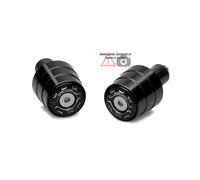 Contrappesi manubrio GEAR bicolore nero - silver Ducati SuperSport 2017-18 CNC