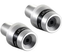 Contrappesi manubrio Lightech Silver nero KAWA 600 ZX-6R NINJA 2009 2010 2011 ZX