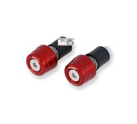 Contrappesi manubrio MINI rosso Ducati Hypermotard 1100 EVO SP 2010-12 CNC