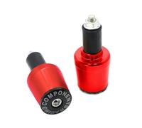 Contrappesi Manubrio Moto Accessori for moto da 7/8"22MM, estremità del manubrio for CNC, manopole, tappi terminali for impugnature(Red)