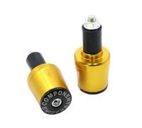 Contrappesi Manubrio Moto Accessori for moto da 7/8"22MM, estremità del manubrio for CNC, manopole, tappi terminali for impugnature(Gold)