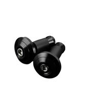 Contrappesi Manubrio Moto Estremità delle manopole for moto, tappi terminali del manubrio(BK)