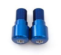 Contrappesi Manubrio Moto per Yamaha YZF R6 1999-2005 2001 2002 2003 2004 Moto Manopole Bar End Sliders cap Spina Manopole R6S 2006-2009 2007 08 (Colore : Blue)