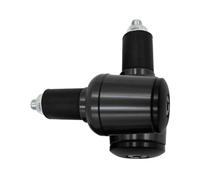 Contrappesi manubrio Set Moto Manopole Universali Manubrio Da Strada Moto, Tappi Estremità Della Barra. La Maggior Parte Delle Dell'acceleratore Motociclette, Terminali Del(Black)