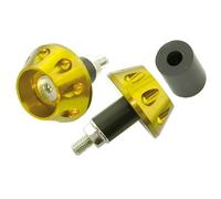 Set Contrappesi Manubrio V Parts Alluminio Universale Oro per Moto Ricambi